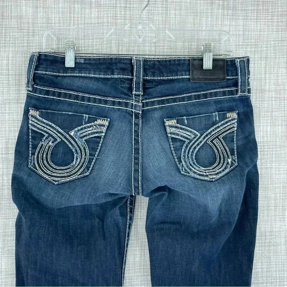 Big Star Womens Size 27L Raw hem distressed LIV Boot jeans 2225 - Picture 2 of 13